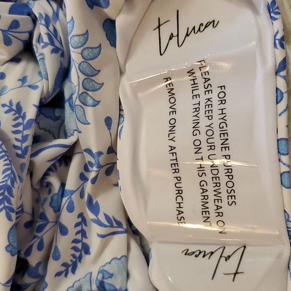 Toluca Swim Isabella Wrap one-piece Maxi Long - Riviera Print - Picture 9 of 14